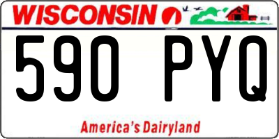 WI license plate 590PYQ