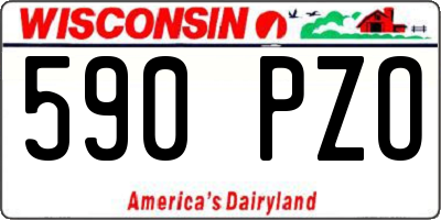 WI license plate 590PZO
