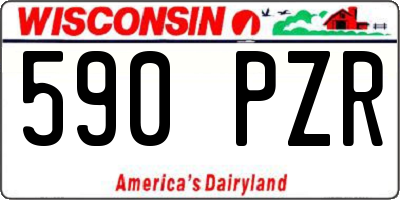 WI license plate 590PZR