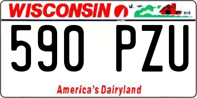 WI license plate 590PZU
