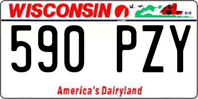 WI license plate 590PZY