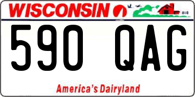 WI license plate 590QAG