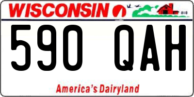 WI license plate 590QAH