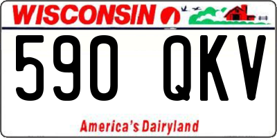 WI license plate 590QKV