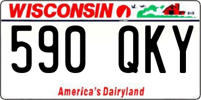 WI license plate 590QKY