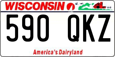 WI license plate 590QKZ