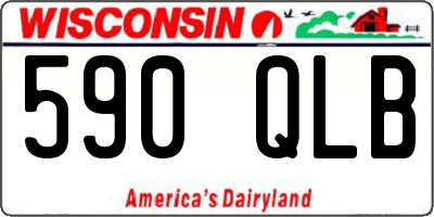 WI license plate 590QLB