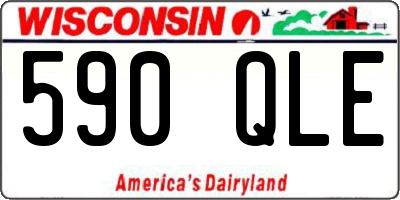 WI license plate 590QLE
