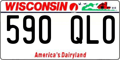 WI license plate 590QLO