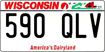 WI license plate 590QLV