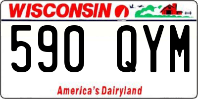 WI license plate 590QYM