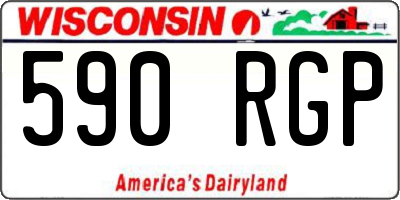 WI license plate 590RGP