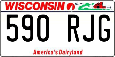 WI license plate 590RJG