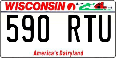 WI license plate 590RTU