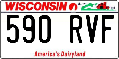 WI license plate 590RVF