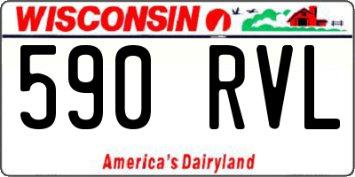 WI license plate 590RVL