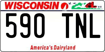 WI license plate 590TNL