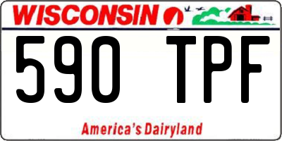 WI license plate 590TPF