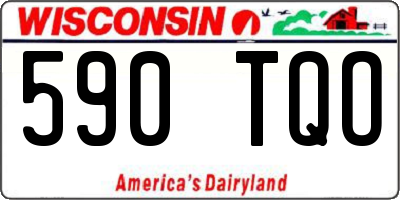 WI license plate 590TQO