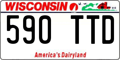 WI license plate 590TTD