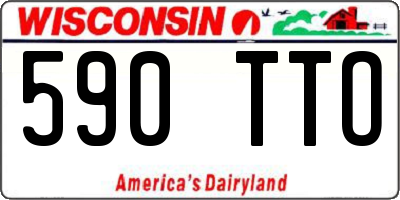 WI license plate 590TTO