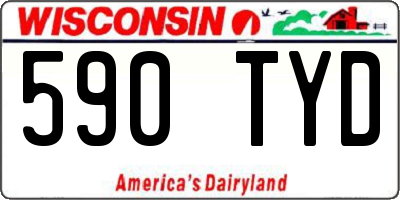 WI license plate 590TYD