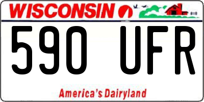 WI license plate 590UFR