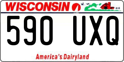 WI license plate 590UXQ