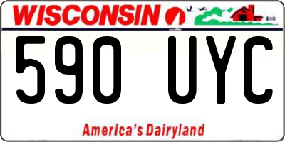 WI license plate 590UYC