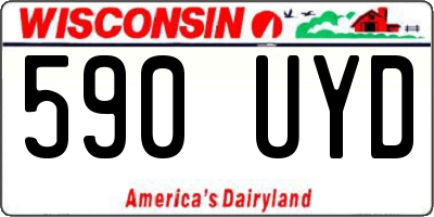 WI license plate 590UYD