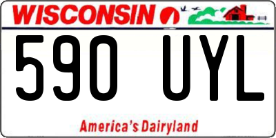 WI license plate 590UYL