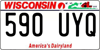 WI license plate 590UYQ