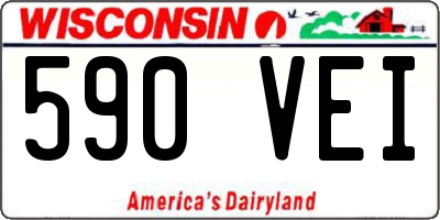 WI license plate 590VEI