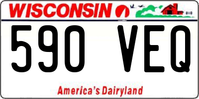 WI license plate 590VEQ