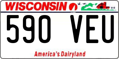 WI license plate 590VEU