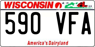 WI license plate 590VFA