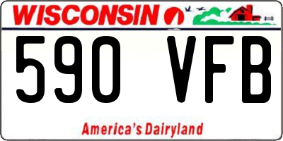 WI license plate 590VFB