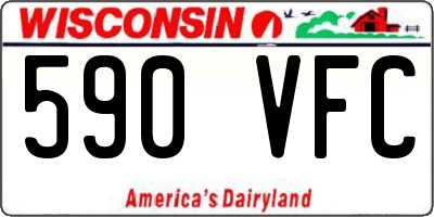 WI license plate 590VFC