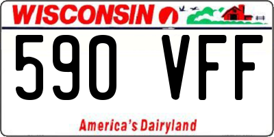 WI license plate 590VFF