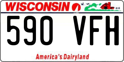 WI license plate 590VFH
