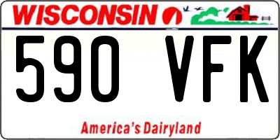 WI license plate 590VFK
