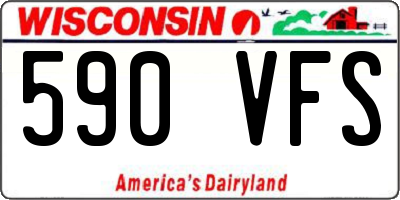 WI license plate 590VFS