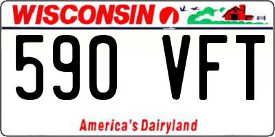 WI license plate 590VFT