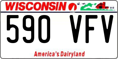 WI license plate 590VFV