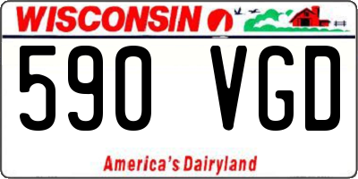 WI license plate 590VGD
