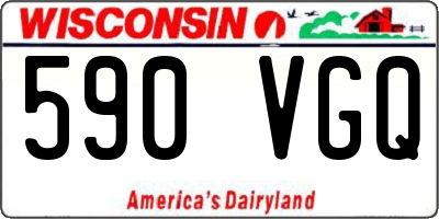 WI license plate 590VGQ