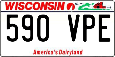 WI license plate 590VPE