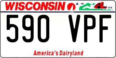 WI license plate 590VPF