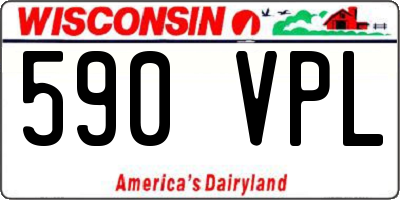 WI license plate 590VPL
