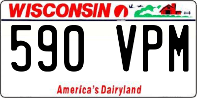 WI license plate 590VPM